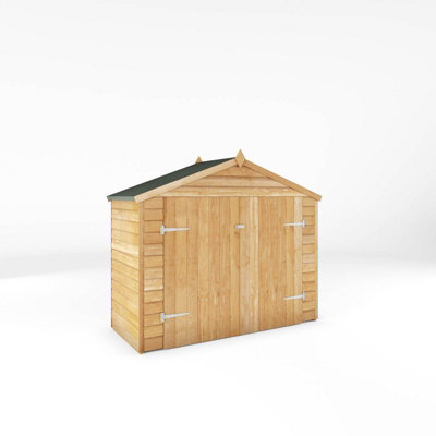 Mercia 3 X 7 Feet Overlap Apex Bike Store - Timber - L86.3 X W210.1 X H171.9 Cm - Brown - image 1