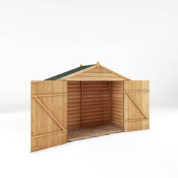 Mercia 3 X 7 Feet Overlap Apex Bike Store - Timber - L86.3 X W210.1 X H171.9 Cm - Brown - thumbnail 2