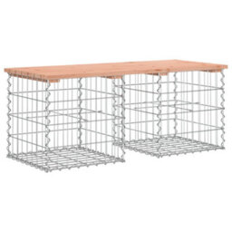 Berkfield Garden Bench Gabion Design 103X44X42 Cm Solid Wood Douglas - thumbnail 5