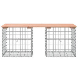 Berkfield Garden Bench Gabion Design 103X44X42 Cm Solid Wood Douglas - thumbnail 3