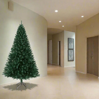 Evre Artificial Christmas Tree 5Ft 150Cm Extra Bushy 500 Tips Strong Metal Stand - 4/5/6/7/8 Ft Available - image 1