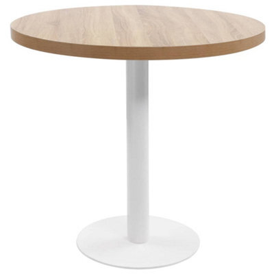 Berkfield Bistro Table Light Brown 80 Cm Mdf - image 1
