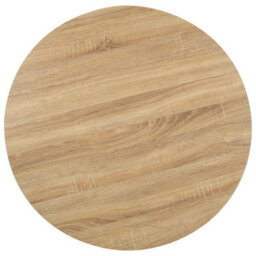 Berkfield Bistro Table Light Brown 80 Cm Mdf - thumbnail 2
