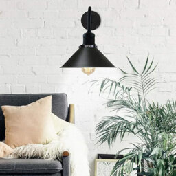 " Retro Rainproof Cone Shaped Shade Swan Neck Wall Sconce Fittings Metal Indoor Light Fitting For Bedroom Dinning Room" - thumbnail 6