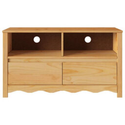 "Berkfield Tv Cabinet ""drammen"" 99X43X55 Cm Solid Wood Pine" - thumbnail 7