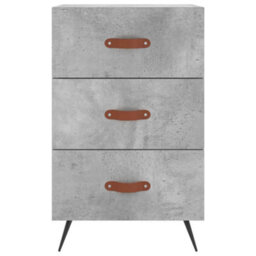 Berkfield Bedside Cabinet Concrete Grey 40X40X66 Cm Engineered Wood - thumbnail 7