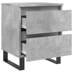 Berkfield Bedside Cabinet Concrete Grey 40X35X50 Cm Engineered Wood - thumbnail 6