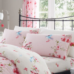 Gc Gaveno Cavailia Tropical Birds Duvet Cover Bedding Set Pink Double 3Pc With Birds And Flowers Print Quilt Cover - thumbnail 2