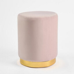 OHS Matte Velvet Footstool Pouffe Modern Vanity Home Bedroom Seat Cushion Rest Chair - thumbnail 5