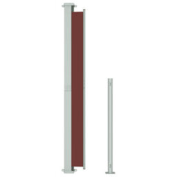 Berkfield Patio Retractable Side Awning 180X500 Cm Brown - thumbnail 5