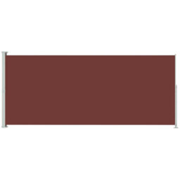 Berkfield Patio Retractable Side Awning 180X500 Cm Brown - thumbnail 2
