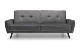 iLikeStores Storm Grey Velvet Sofa Bed - 2 Seater