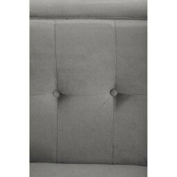 Orsina Refined 3 Seat Grey  Velvet Sofa, Velvet Upholstered Mid Century Sofa, Contemporary Sofa For Livingroom - thumbnail 9
