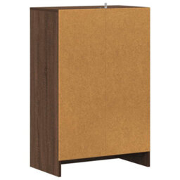 Berkfield Elegant Shoe Cabinet Brown Oak 60X35X92 Cm Engineered Wood - thumbnail 7