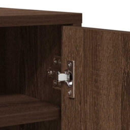 Berkfield Elegant Shoe Cabinet Brown Oak 60X35X92 Cm Engineered Wood - thumbnail 8