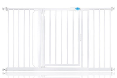 Bettacare Auto Close Pet Gate, 139.8Cm - 146.8Cm, White, Pressure Fit Stair Gate For Dog & Puppy - image 1