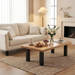 4Pcs Steel Square Tube Breakfast Bar Coffee Table Legs Dining Table Desk Base 71 Cm - thumbnail 4