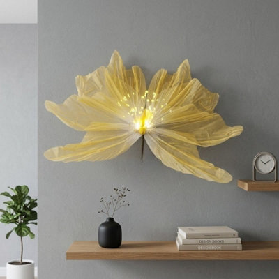 Garden Greatness Lunaria Aurora Saffron Led Butterfly Wall Light - image 1