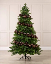 Werchristmas Espresso Christmas Bauble Garland 9 Ft Decoration - thumbnail 2