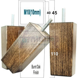 L&F 4X Replacement Furniture Legs Solid Wood 110mm High Sofas Chairs Settee Cabinets Legs M10 Tsp2055 - thumbnail 1