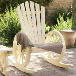 Berkfield Rocking Adirondack Chair Solid Wood Fir