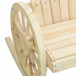 Berkfield Rocking Adirondack Chair Solid Wood Fir - thumbnail 8