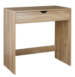 Oak Wooden Dressing Table Vanity Computer Desk Bedroom Furniture Office Drawer - thumbnail 2
