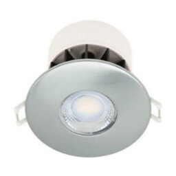 Set Of 5 Fire Rated Led Bathroom Downlights- Brushed Steel Ip65 Recessed Downlights - thumbnail 2