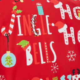 Fusion Santas Little Helper Text Crazy Festive Print Duvet Cover Set - thumbnail 4