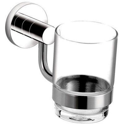 Astini Milan Chrome Toothbrush Holder With Tumbler & Fittings - 1 Year Guarantee