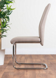 Furniturebox Uk Leonardo Black Leg Glass Dining Table & 6 Cappuccino Lorenzo Chairs - thumbnail 8