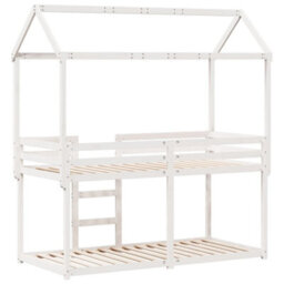 Berkfield Bunk Bed Without Mattress White 80X200 Cm Solid Wood Pine - thumbnail 8