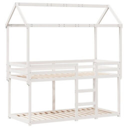 Berkfield Bunk Bed Without Mattress White 80X200 Cm Solid Wood Pine - thumbnail 3