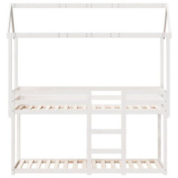 Berkfield Bunk Bed Without Mattress White 80X200 Cm Solid Wood Pine - thumbnail 4