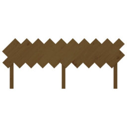 Berkfield Bed Headboard Honey Brown 196X3X80.5 Cm Solid Wood Pine - thumbnail 4