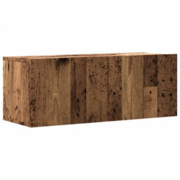 Berkfield Wall Mounted Tv Cabinet Old Wood 80X30X30 Cm Engineered Wood - thumbnail 2