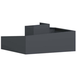 Berkfield Garden Planter Anthracite 100 X 100 X 50 Cm Steel - thumbnail 7