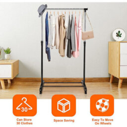 Floor Standing Coat Rack, Clothes And Jacket Hanger For Bedroom Or Home. - thumbnail 4
