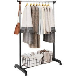 Floor Standing Coat Rack, Clothes And Jacket Hanger For Bedroom Or Home. - thumbnail 1