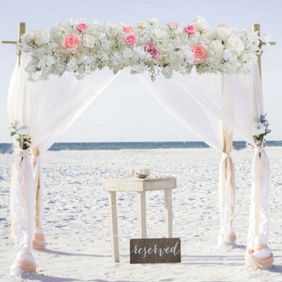 Living And Home Artificial Cherry Blossoms Roses Row For Wedding Arch Table Centerpieces - image 1