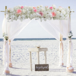 Living And Home Artificial Cherry Blossoms Roses Row For Wedding Arch Table Centerpieces - thumbnail 1