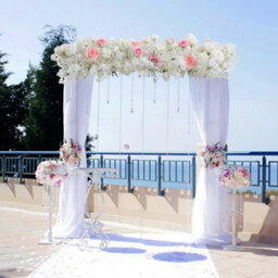 Living And Home Artificial Cherry Blossoms Roses Row For Wedding Arch Table Centerpieces - thumbnail 2