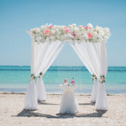 Living And Home Artificial Cherry Blossoms Roses Row For Wedding Arch Table Centerpieces - thumbnail 3