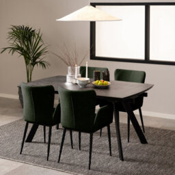 Furniture To Go Blackburn Black Ceramic Dining Table - thumbnail 8