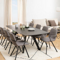 Furniture To Go Blackburn Black Ceramic Dining Table - thumbnail 5