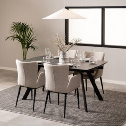 Furniture To Go Blackburn Black Ceramic Dining Table - thumbnail 6