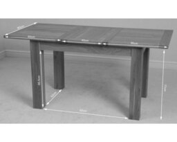That's Furniture Hampton 120Cm - 160Cm Oak Extending Dining Table And 6 Chairs Dining Set With Berkeley Chairs - thumbnail 8
