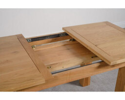 That's Furniture Hampton 120Cm - 160Cm Oak Extending Dining Table And 6 Chairs Dining Set With Berkeley Chairs - thumbnail 5