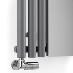 Terma Rolo Mirror Wgrom180059 Kdgruc01 Modern Grey Vertical Designer 2854Btu Radiator, (W)590mm X (H)1800mm - thumbnail 5