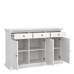 Furniture To Go Paris Sideboard With 3 Doors And 3 Drawers In White - thumbnail 5